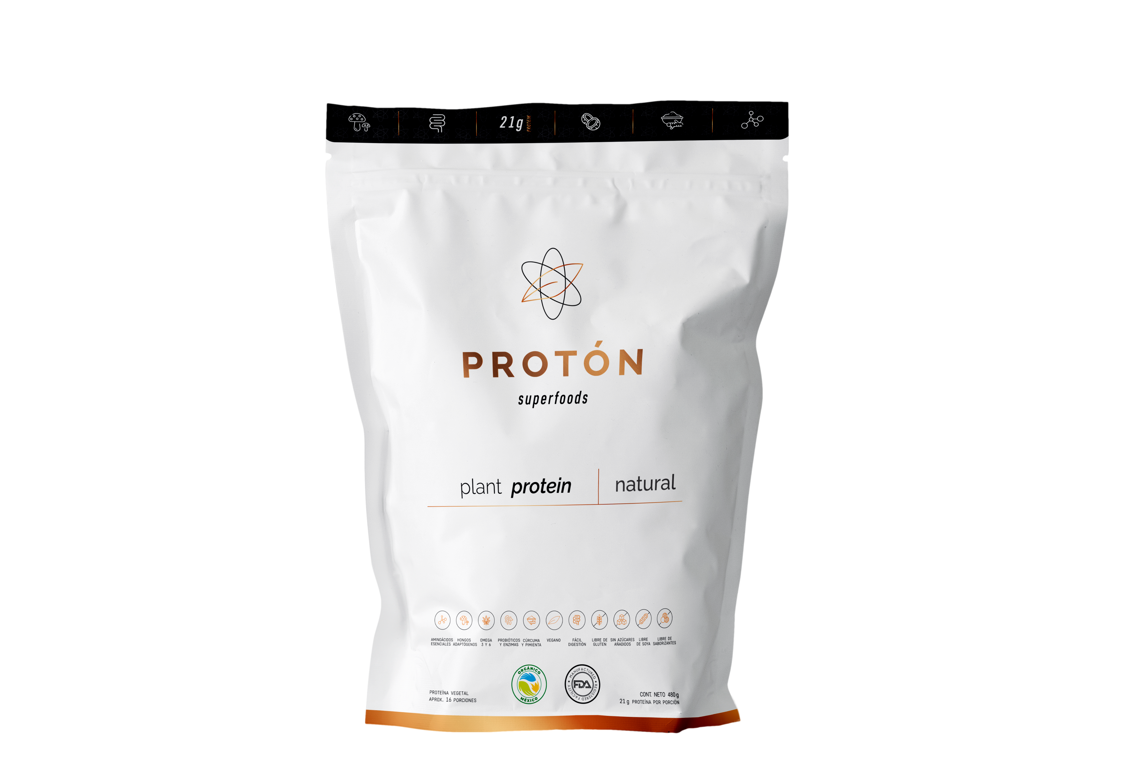 PROTÓN Proteína en polvo sabor natural